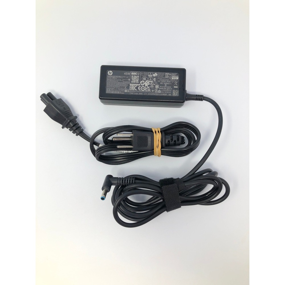 HP 45W AC Adapter Laptop Charger 19.5V 2.31A Blue Tip TPN-LA15 L25296-002 Black